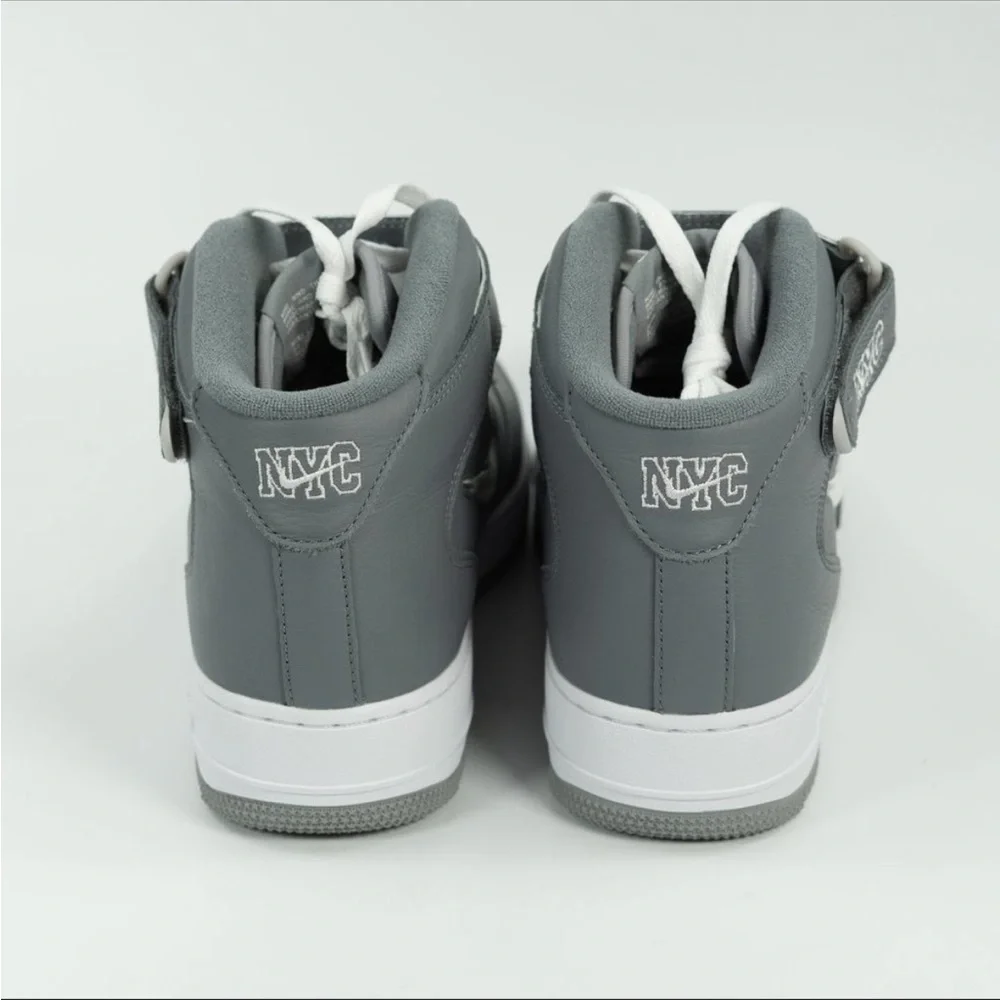 Nike air force 1 mid jewel QS ‘NYC - cool grey’ DH5622-001 2021 size 9.5 - Picture 7 of 8